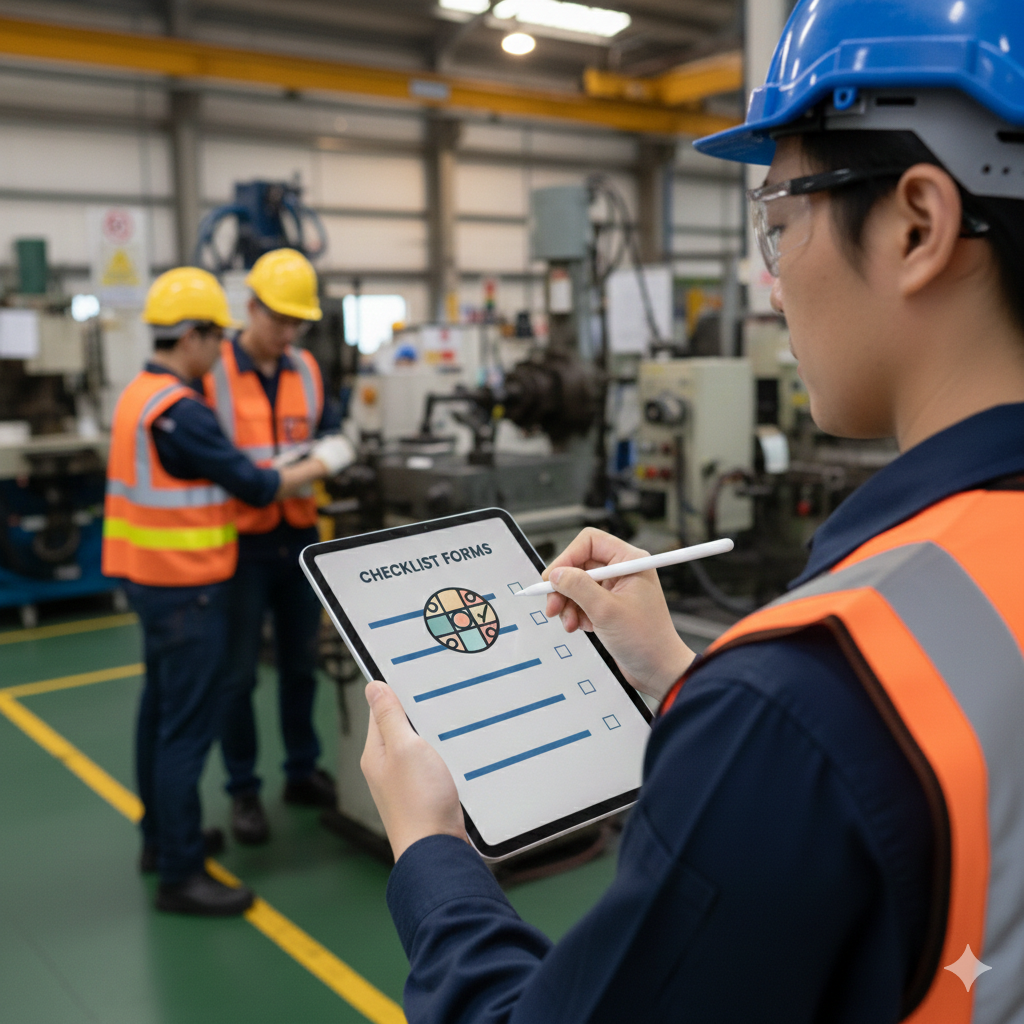 Tela do aplicativo de checklist — visão 2